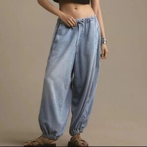 Anthropologie Light Blue Joggers